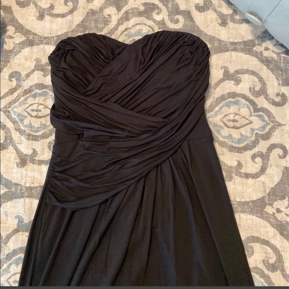 Express black strapless dress